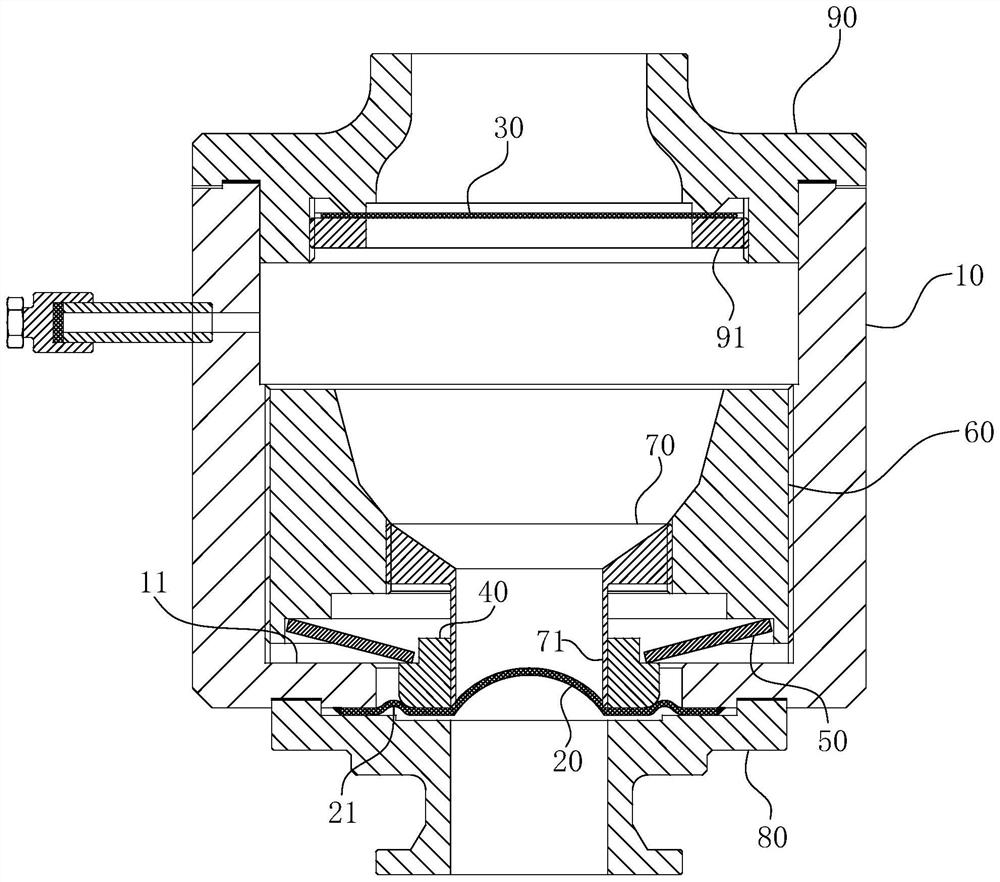 Pipe explosion simulation device based on fluid blocking test and test method thereof