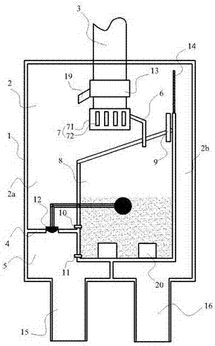Flow discarding and flow diversion device of rainwater down pipe and flow discarding and flow diversion method