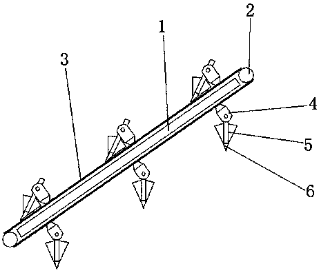 Device for filtering and turning impurities in cotton and linen cloth material washing water