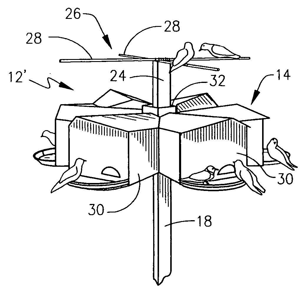 Bird house assembly