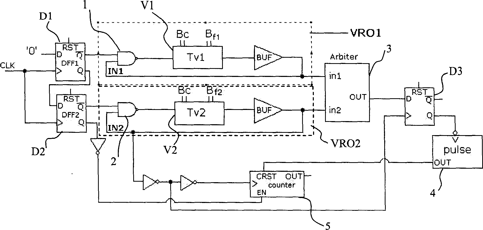 High-frequency clock jitter measuring circuit and calibration method thereof