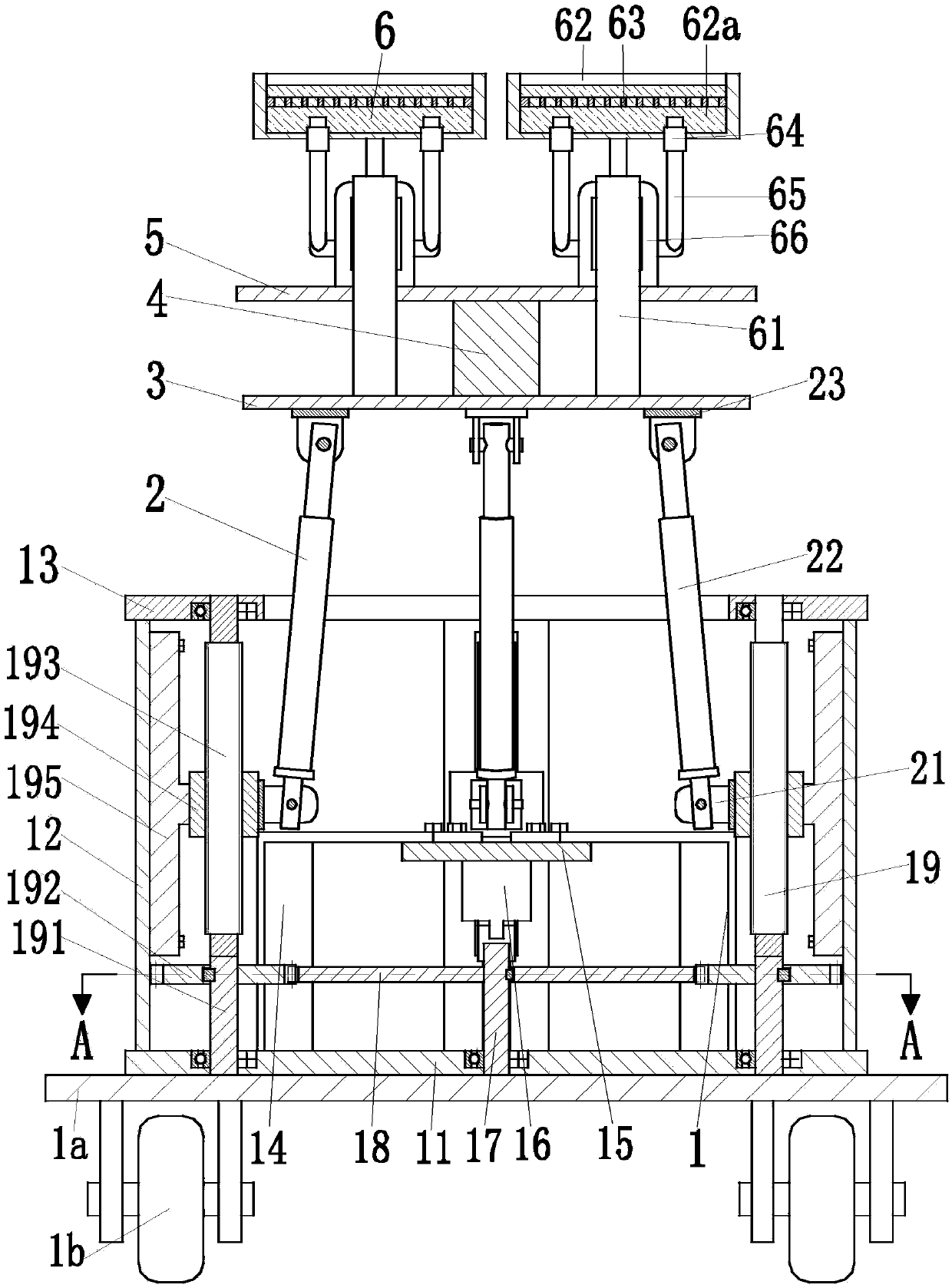 Apparatus and instrument disinfecting table for medical orthopedic surgery