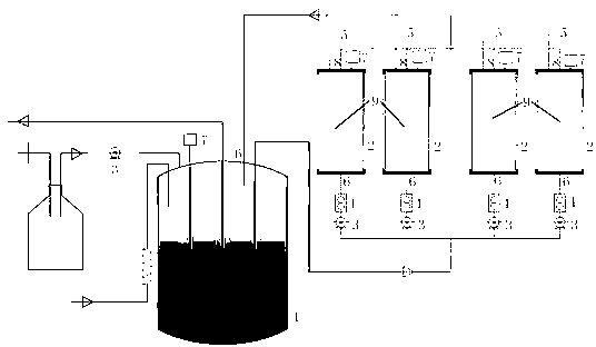 Method for producing butyric acid through fermentation of multilinked fiber bed bioreactor system