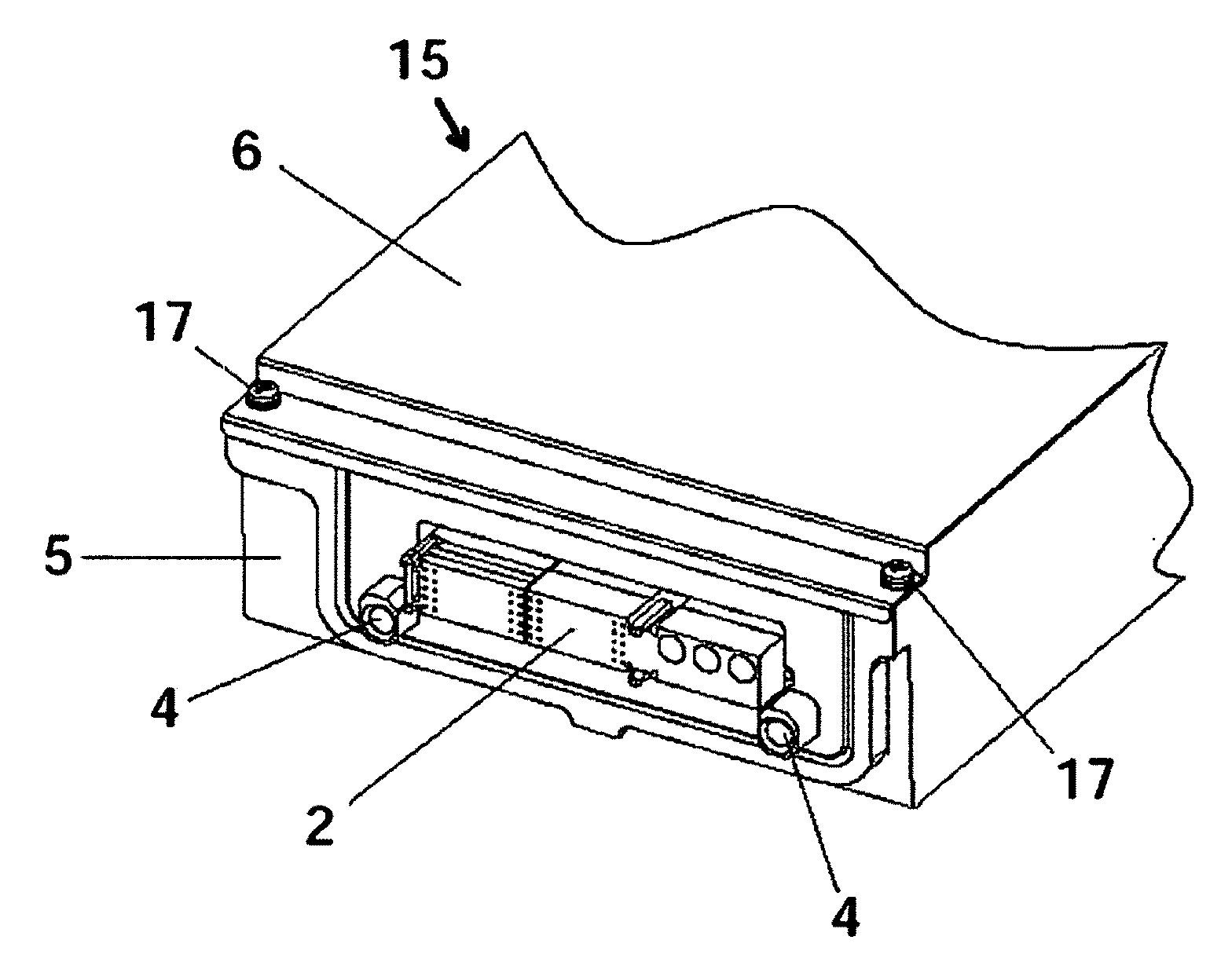 Back plug-in connector device