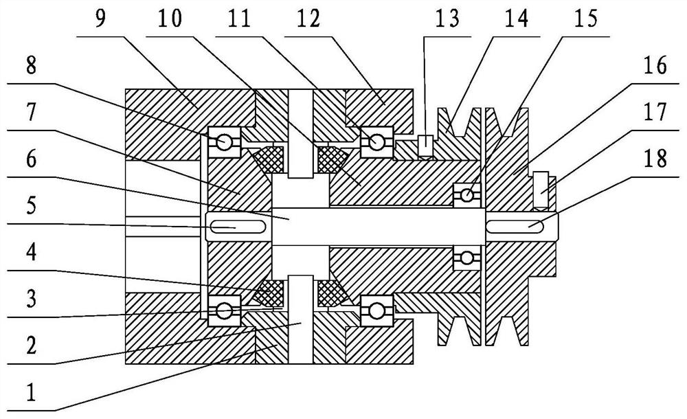 Bevel tooth differential speed reducer for mechanical main shaft of machine tool