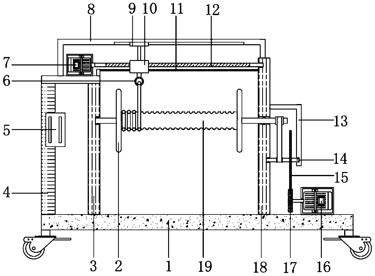 Cable processing winding machine