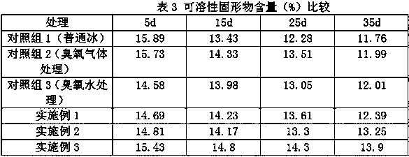 Ozone ice fresh keeping agent as well as preparation method and application thereof