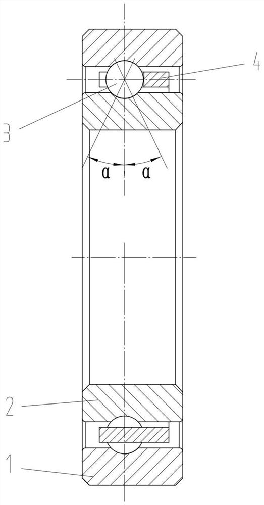 Thin-wall normal-section robot bearing