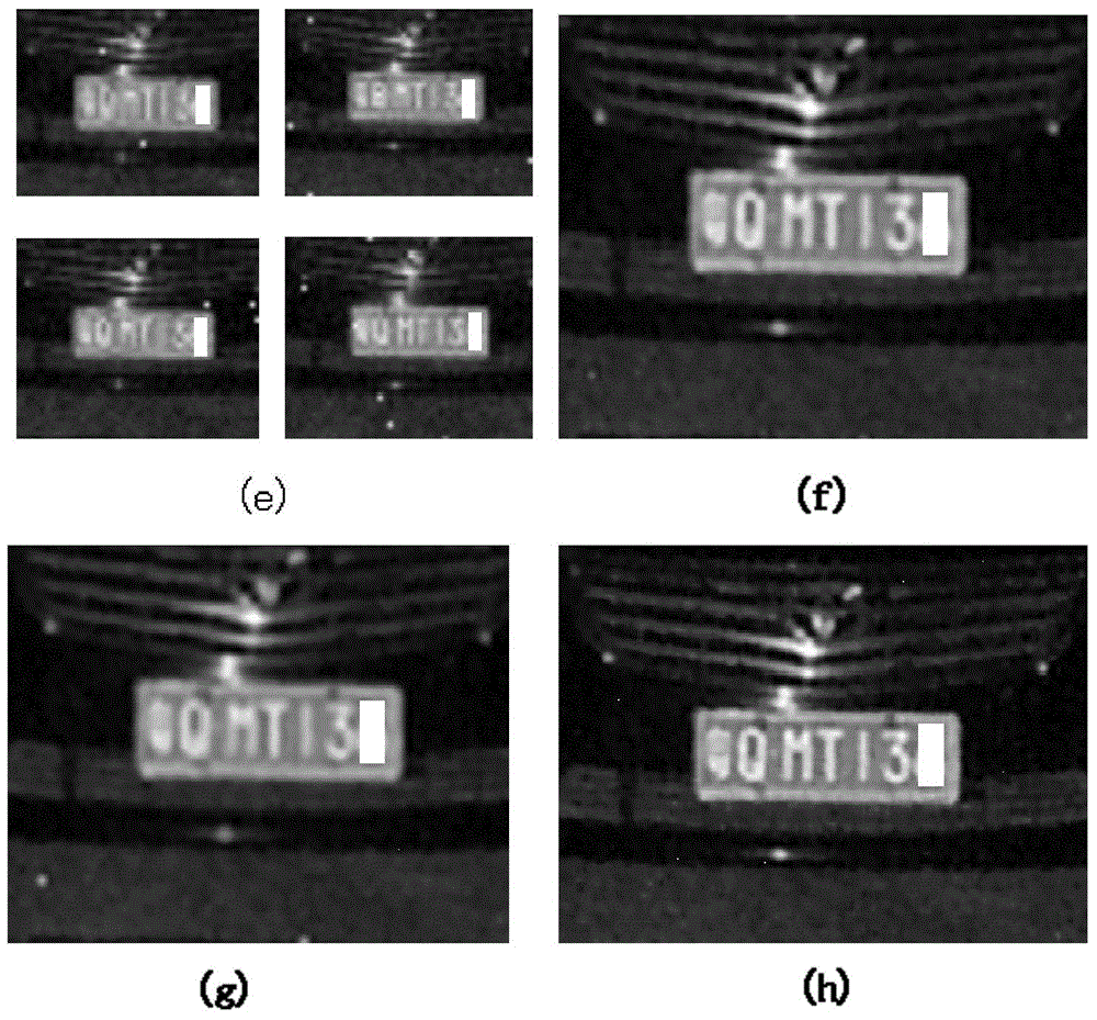 License plate recognition method and system combining sequence image super-resolution reconstruction
