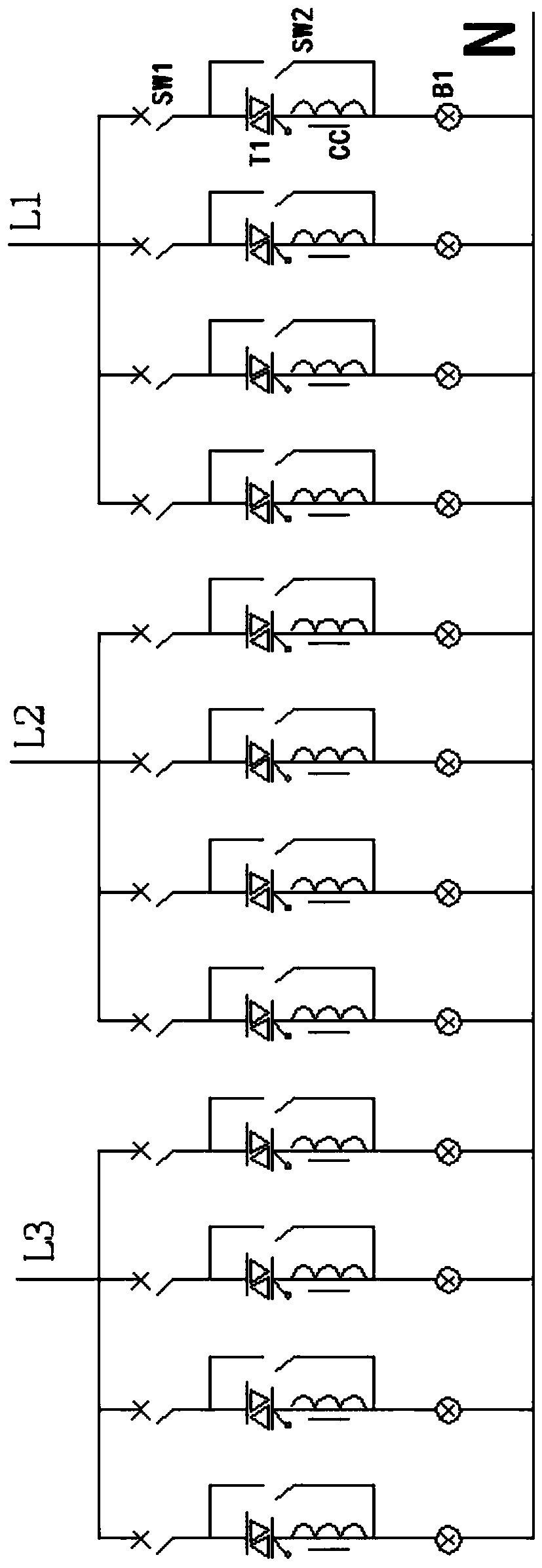 An intelligent dimming controller suitable for dimming in large-area spaces