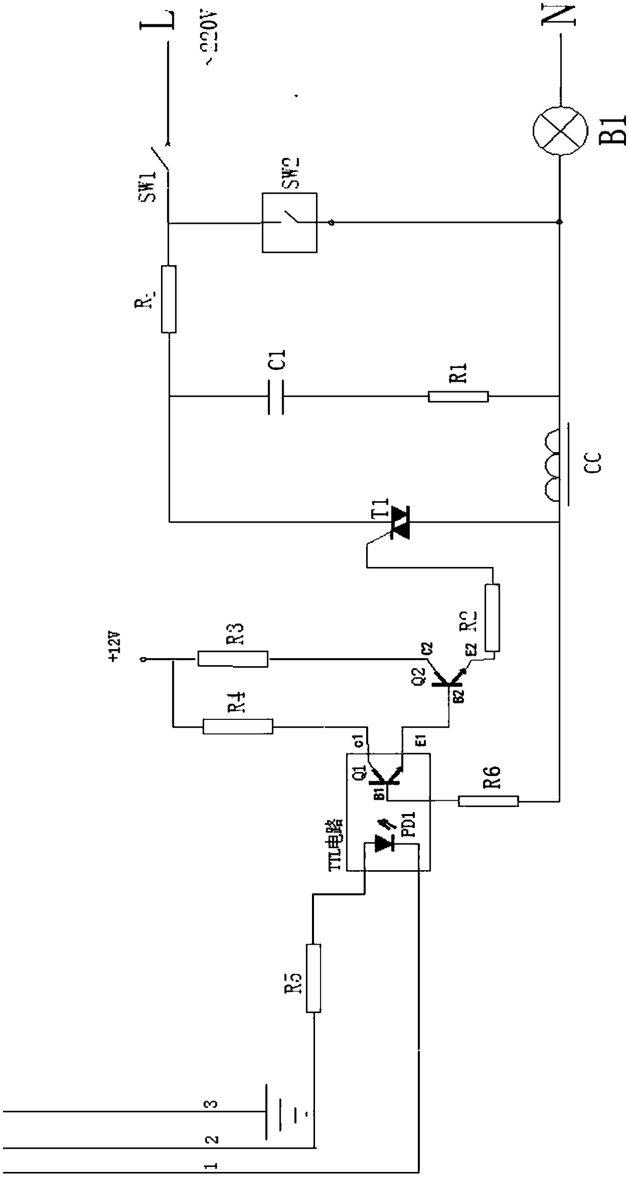 An intelligent dimming controller suitable for dimming in large-area spaces