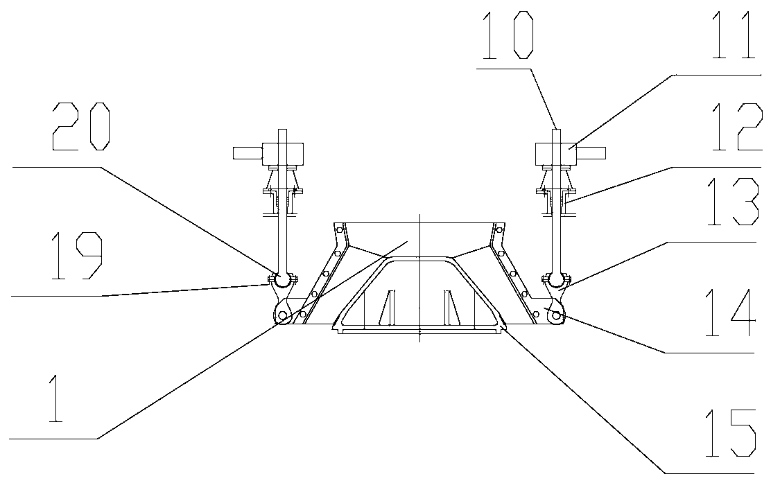 Material distribution device and method for small-sized blast furnace bell-less equipment