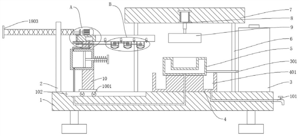 Mold rapid cooling device and using method thereof