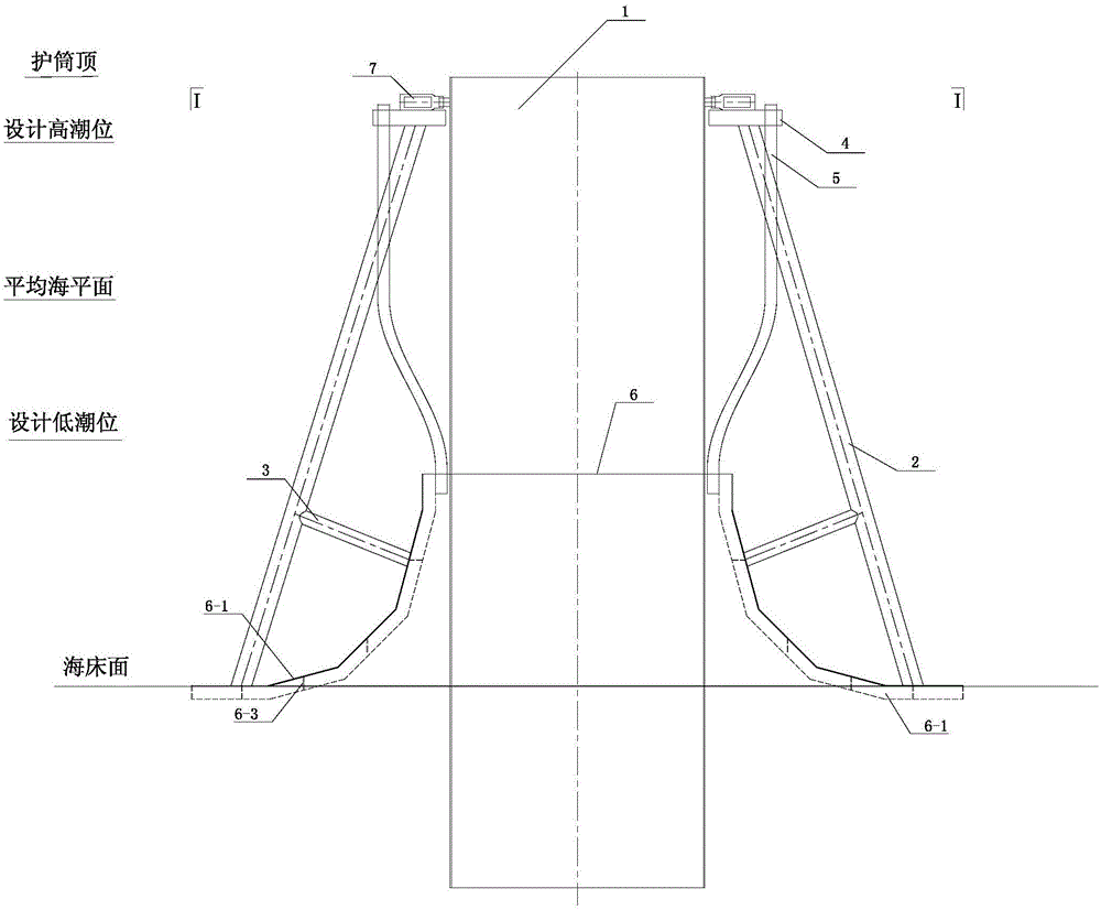 Rock-embedded single-pile double-cylinder construction assisting device and construction method thereof