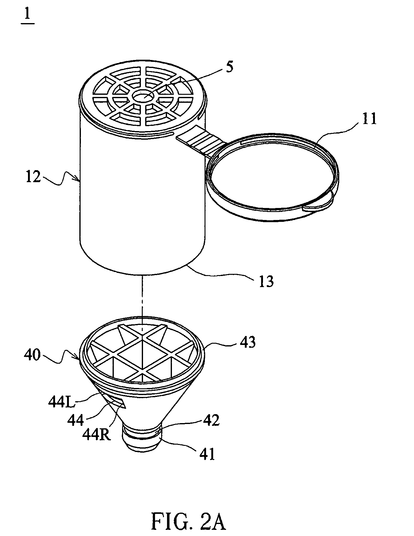 Can-filter structure of oxygen concentrator