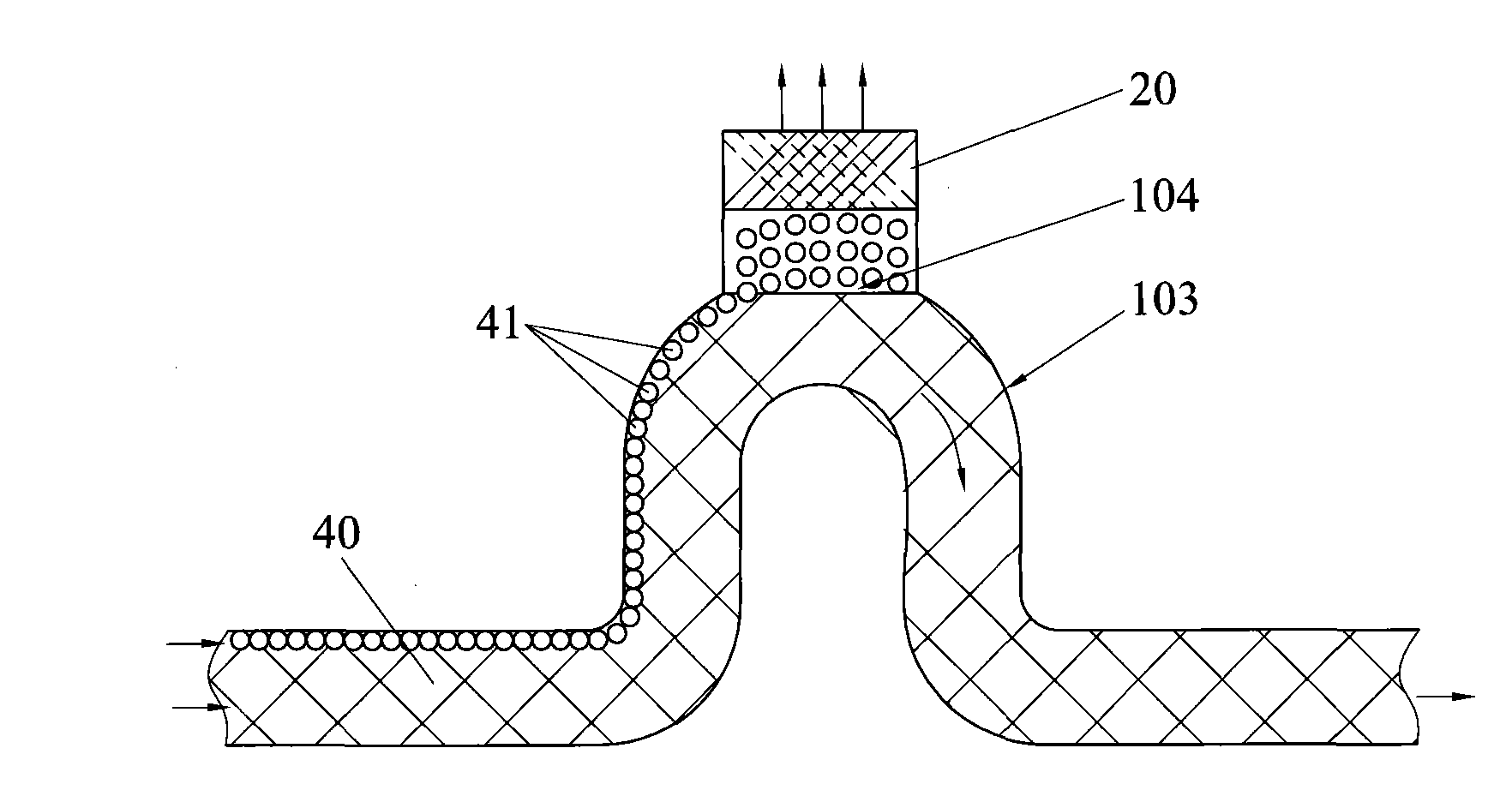 Gluewater-defoaming device and defoaming method