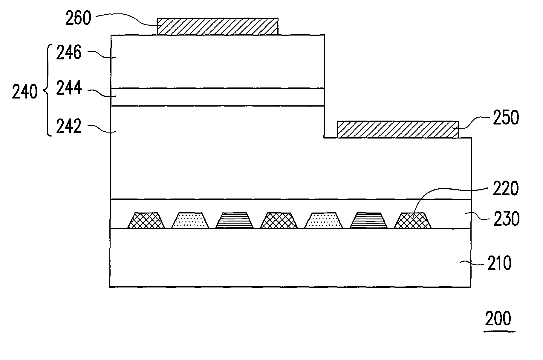 Light emitting diode, optoelectronic device and method of fabricating the same