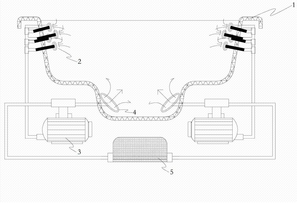 Bathtub with siphon massaging function