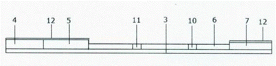 A test paper card for rapid detection of trenbolone residues and preparation method thereof