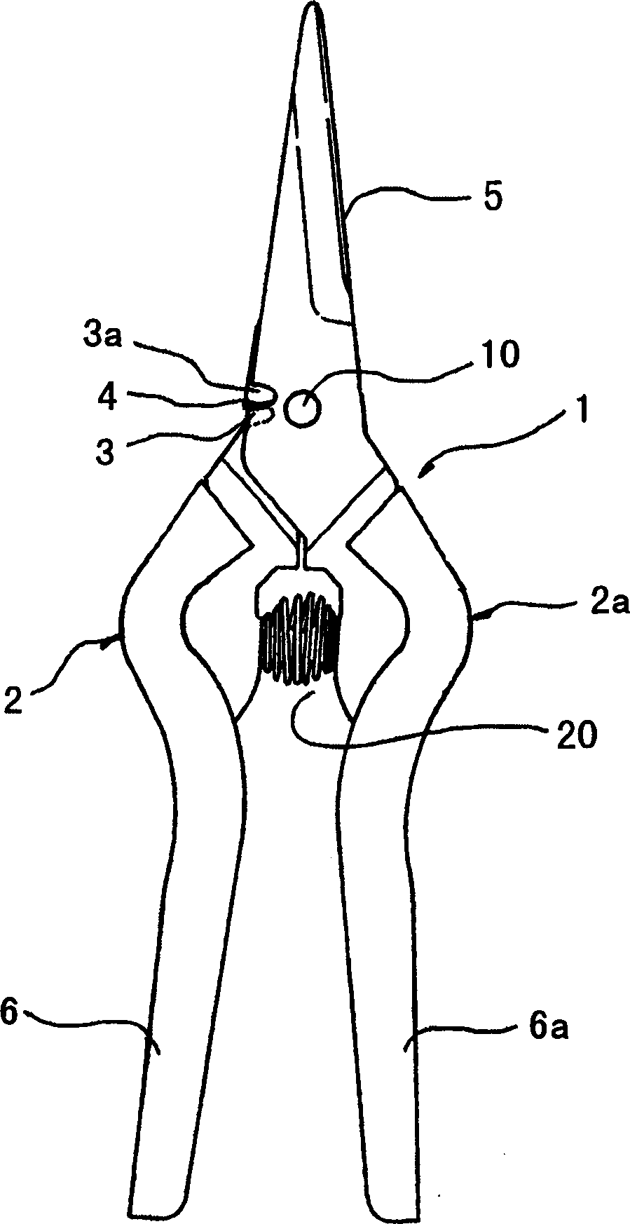 Scissors with metal wire cutting function