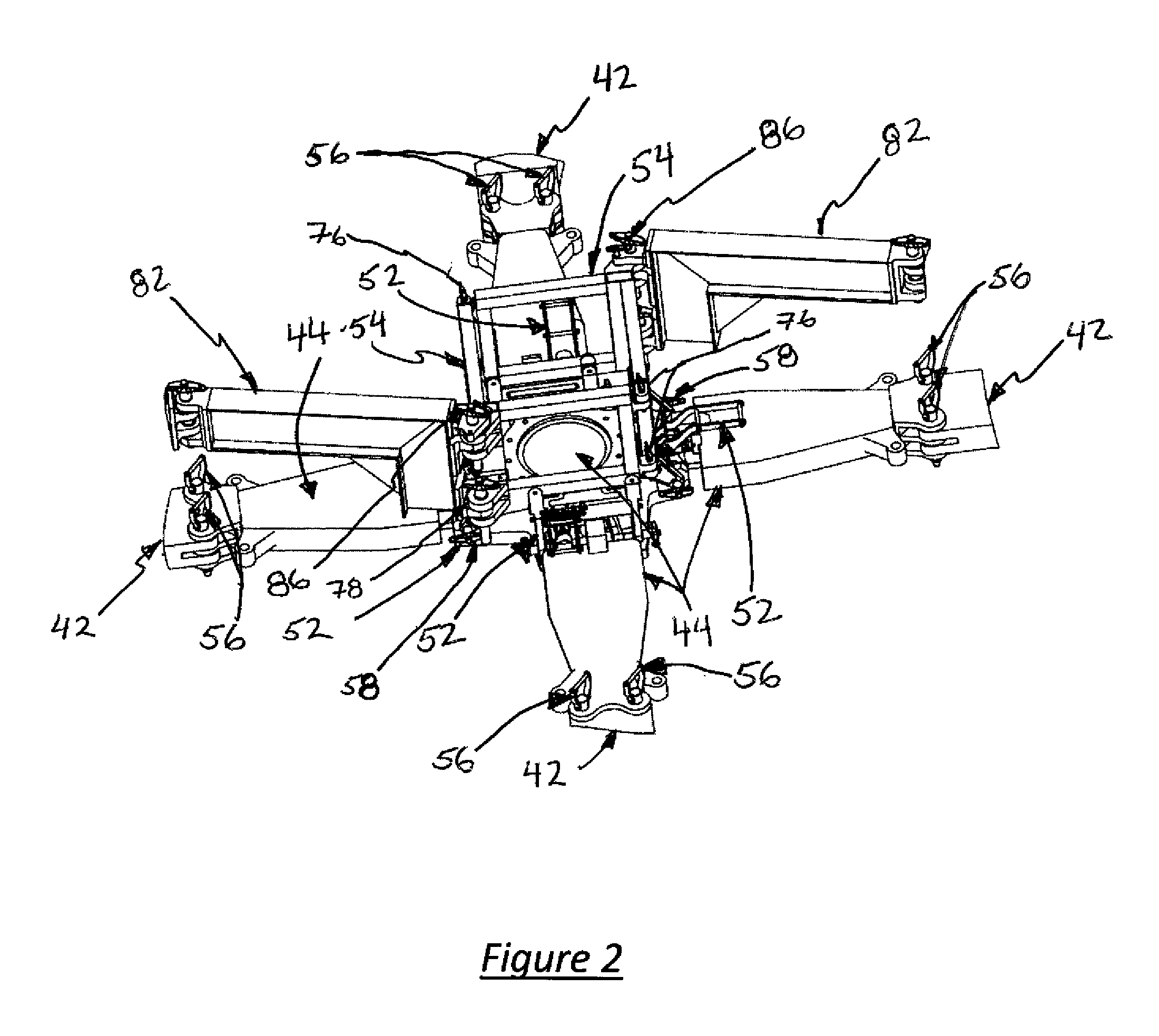 Helicopter blade folding apparatus