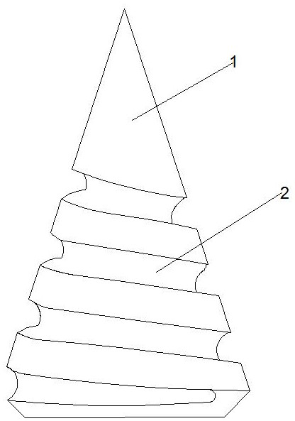 Percutaneous microneedle with spiral microchannel