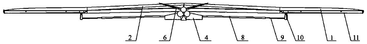 Flapping mechanism of composite aircraft