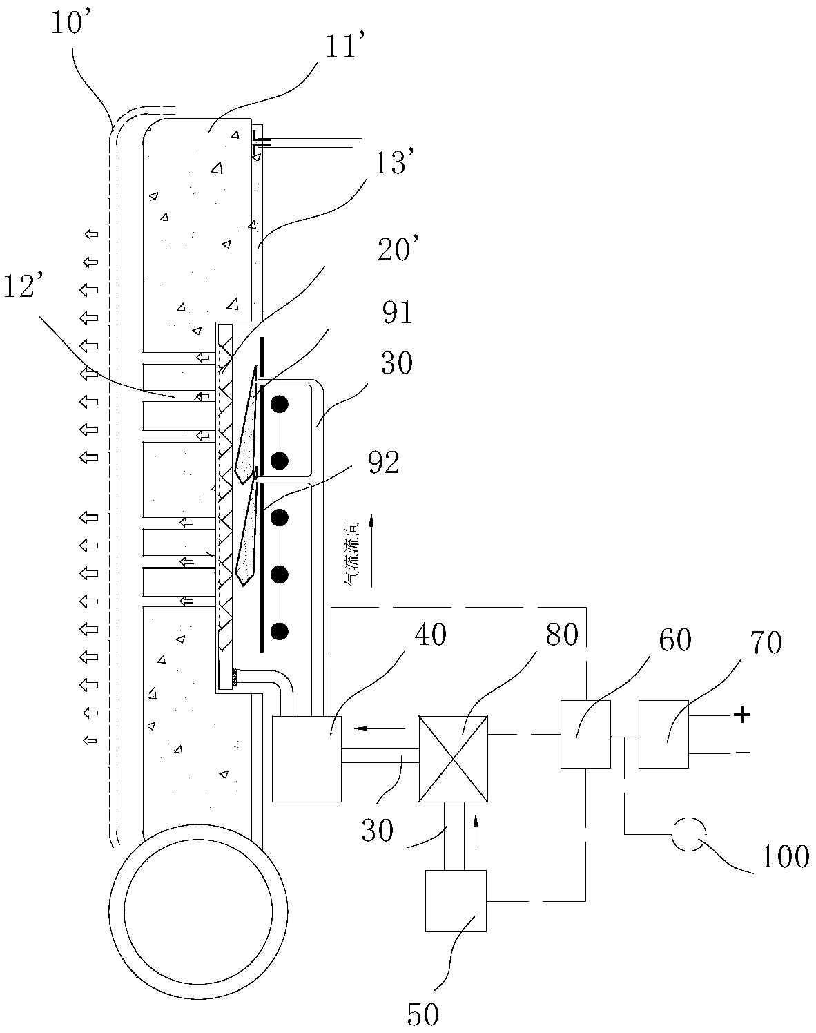 Seat ventilation device and car seat