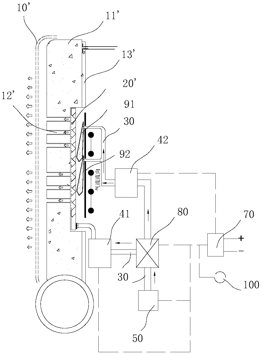 Seat ventilation device and car seat