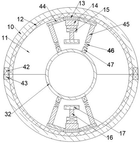 Device capable of polishing bent building steel pipe and fastener on bent building steel pipe