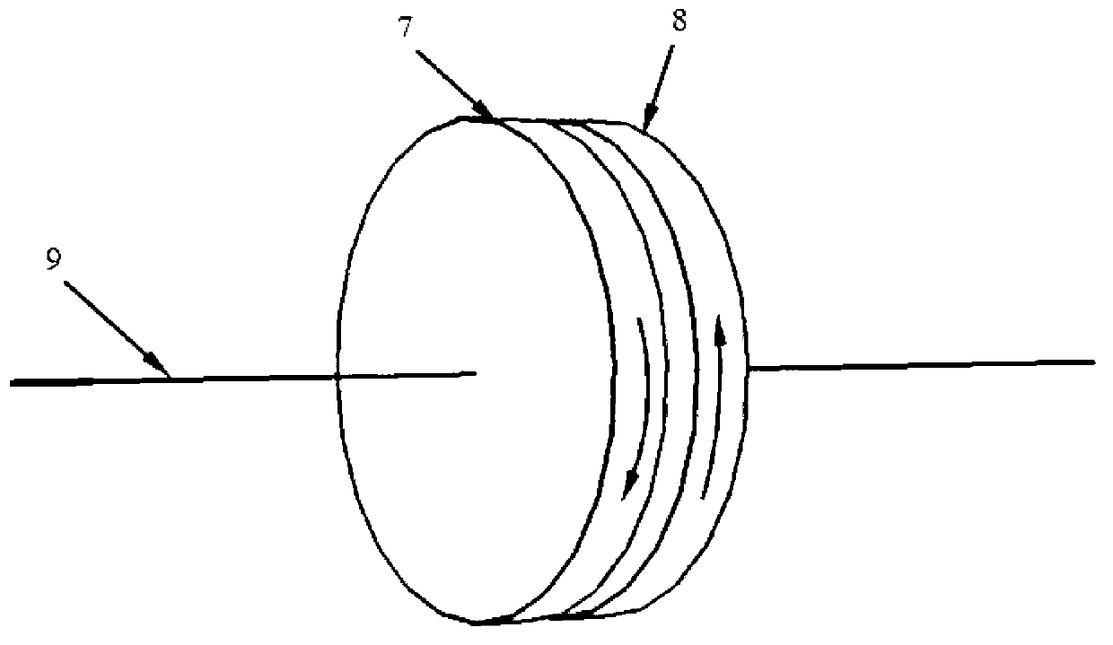 Double-rotation optical wedge space phase shift method used for cutting speckle interference