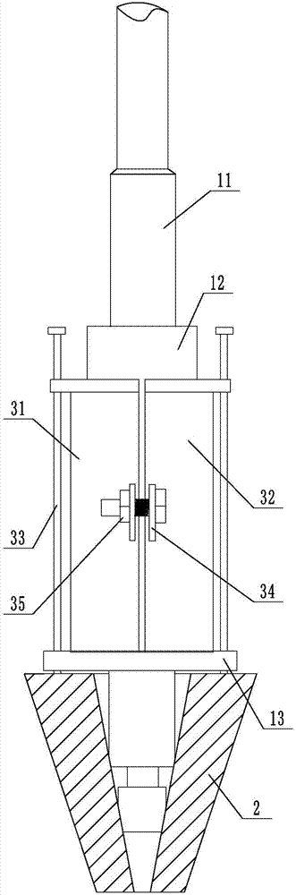 Plug-in type cable head disassembling tool