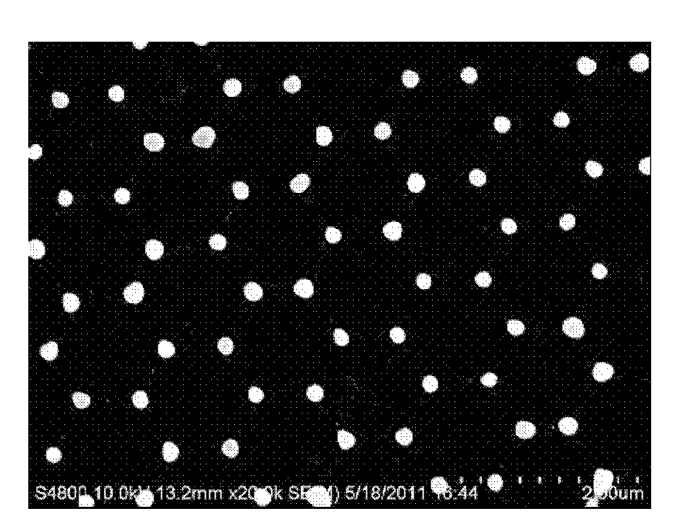 Method for preparing metal nanometer particles with hexagonal network in lattice distribution on substrate