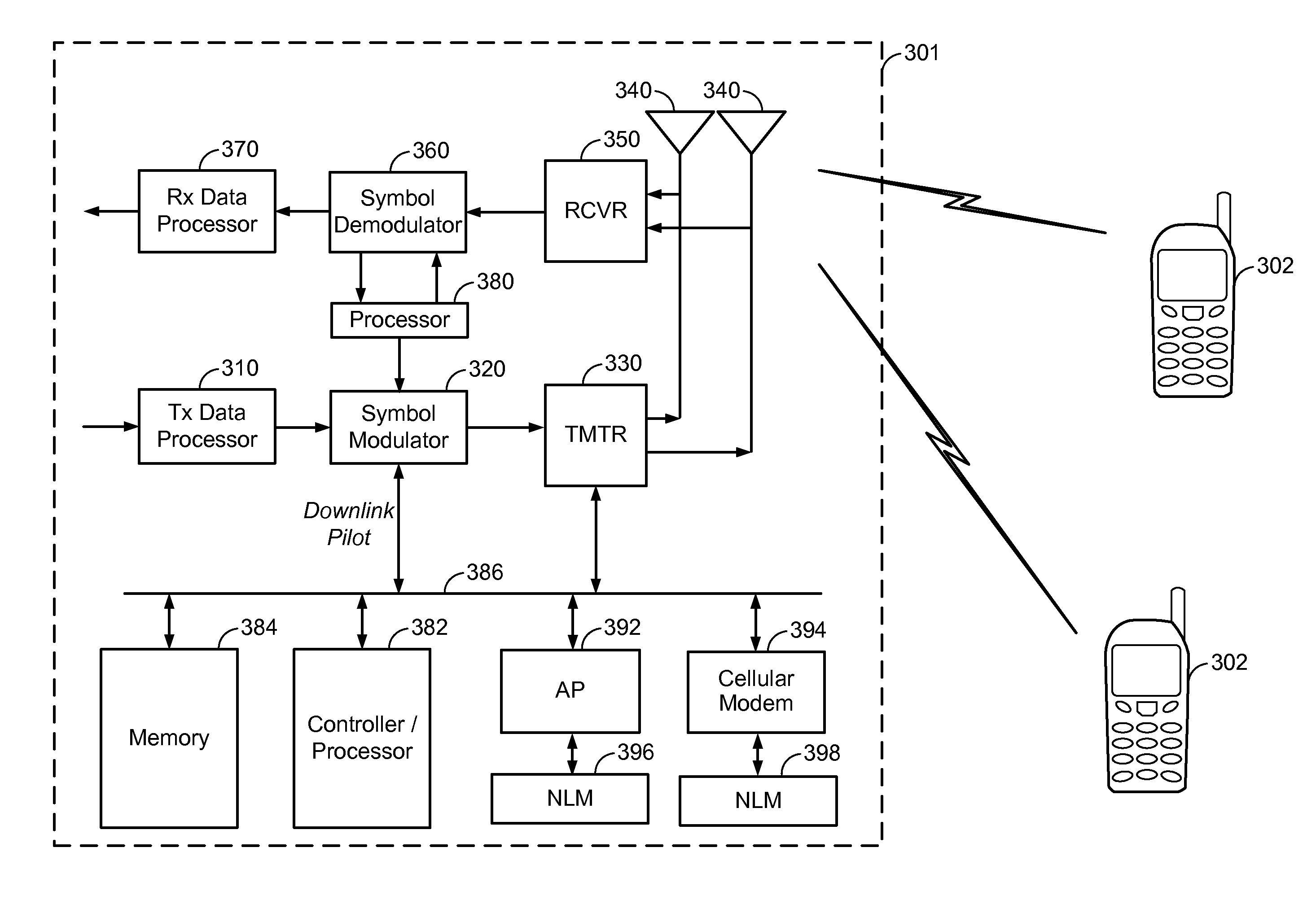 Channel selection to reduce interference to a wireless local area network from a cellular network