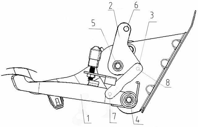 Automobile brake pedal