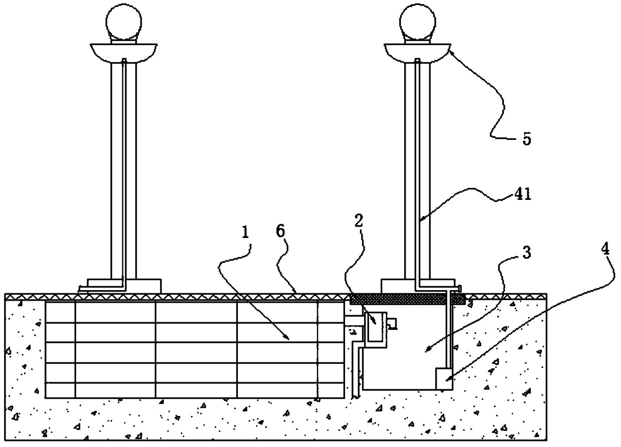 System and method for cleaning municipal bridge guardrail by utilizing rainwater