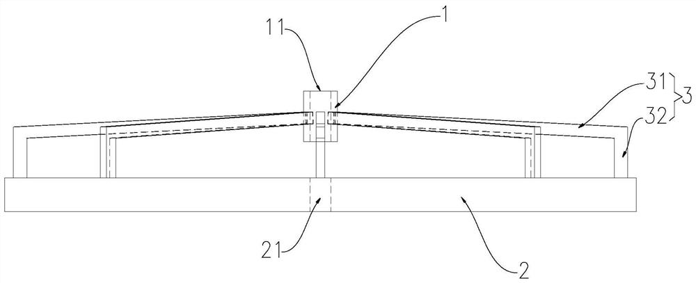 Integrated quasi-zero stiffness vibration isolation buffering element and vibration isolation buffering assembly