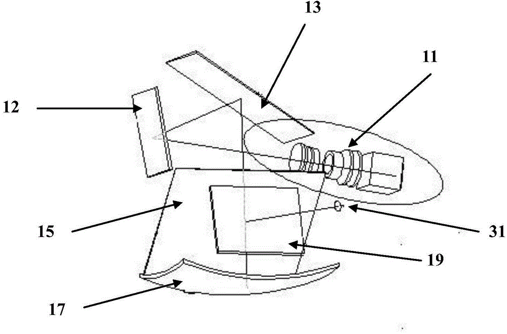 Single image source binocular near-to-eye display device