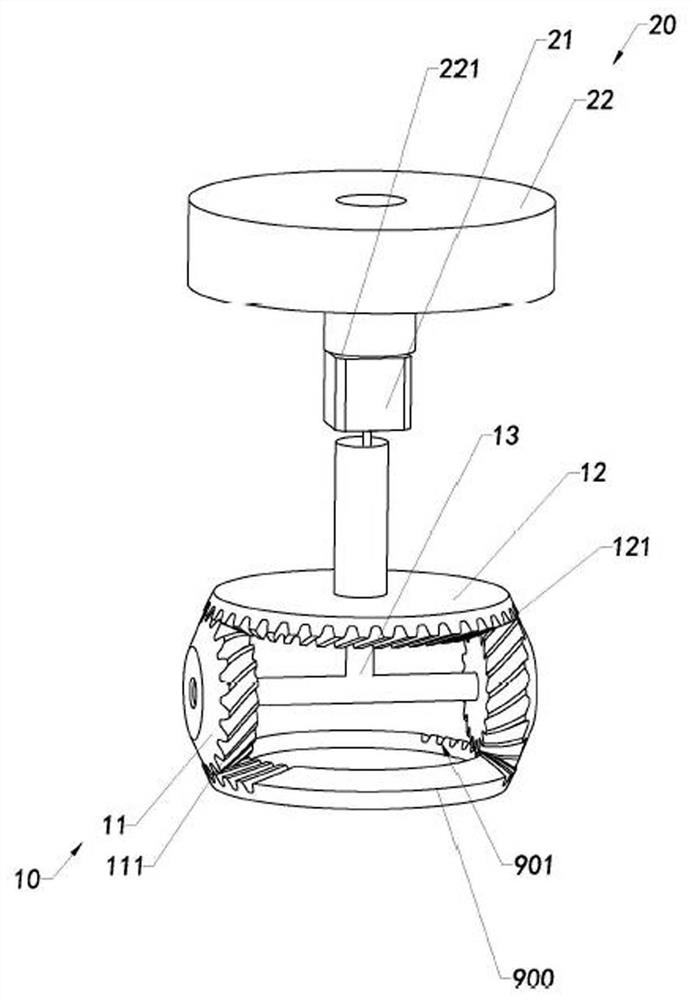 Near-net shaping device for spiral bevel gear, manufacturing method of near-net shaping device and rolling assembly