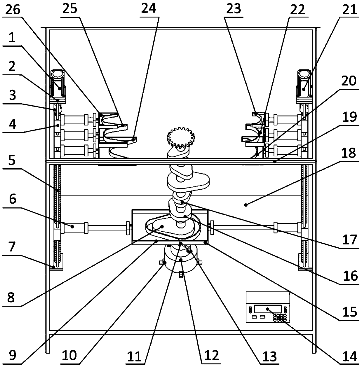 Device and process for hot working of small-batch multi-specification camshafts