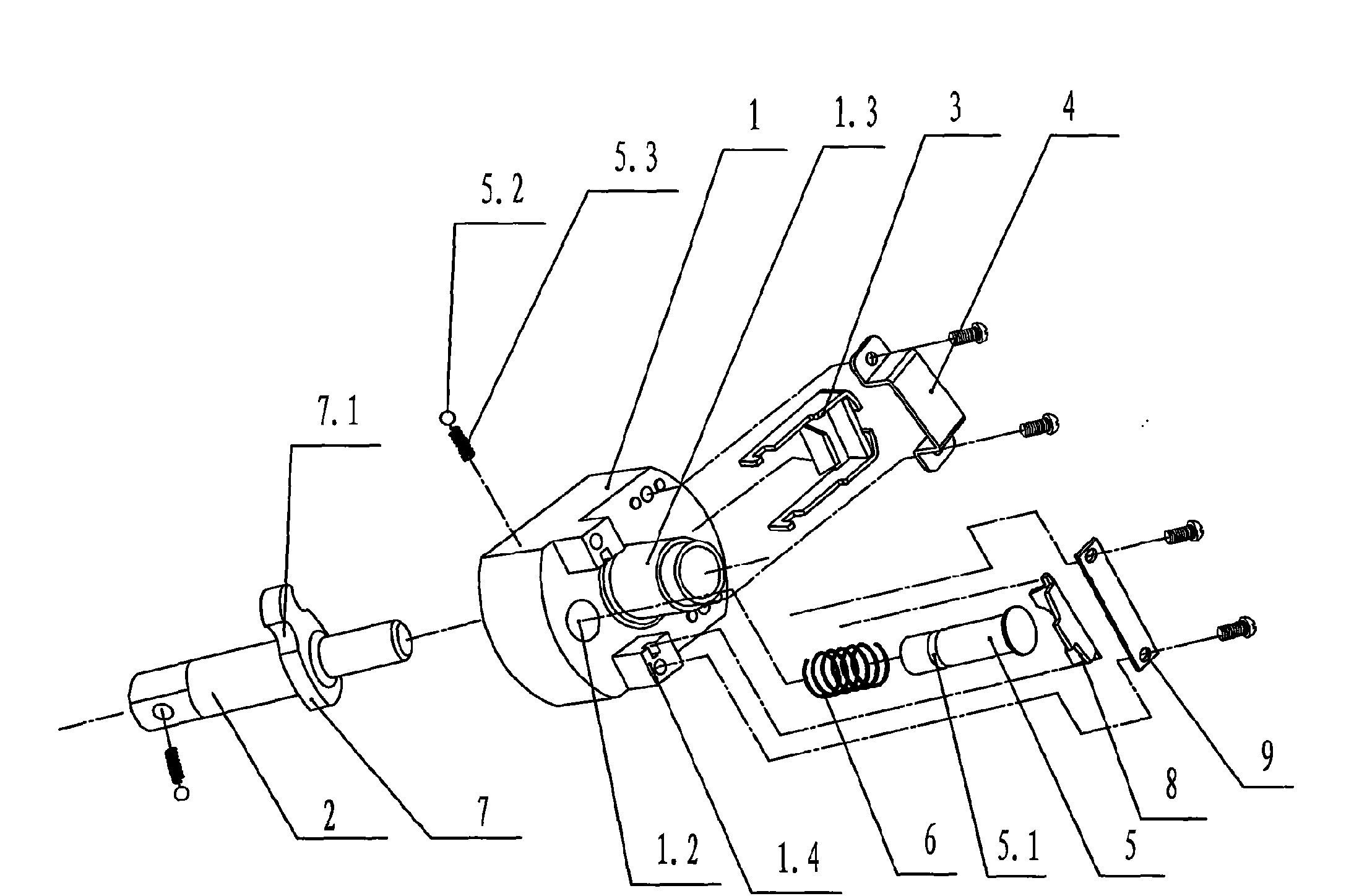 Centrifugal clutching transmission mechanism