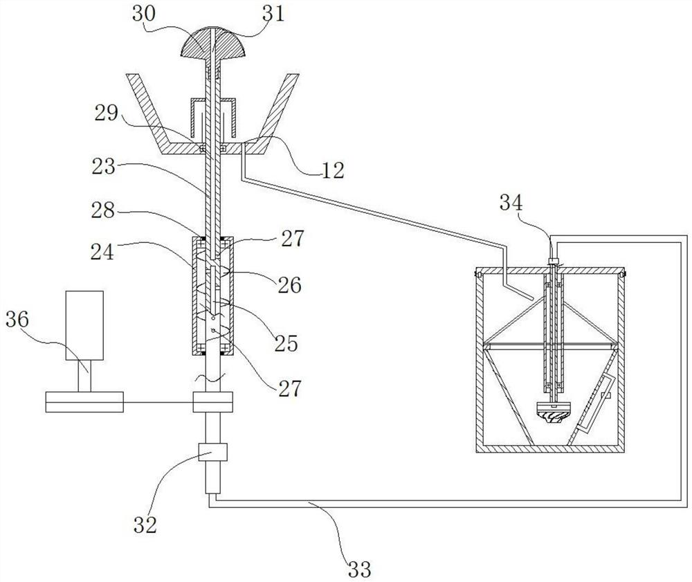 Liquid storage barrel for optical grinding and polishing machine