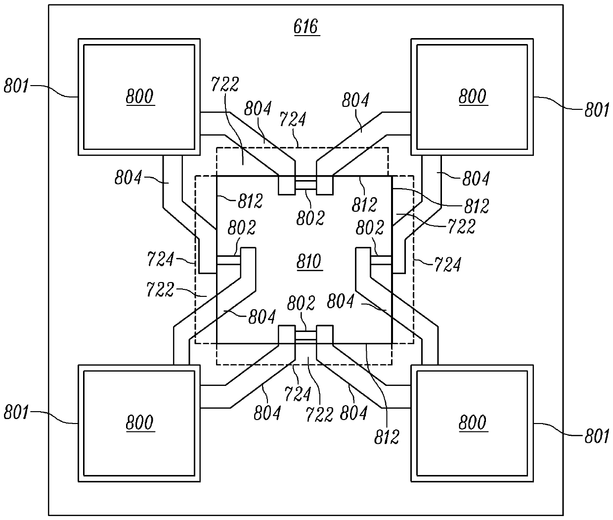 Cavity with silicon on insulator MEMS pressure sensing device with an extended shallow polygon cavity