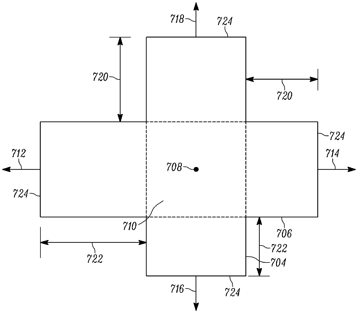 Cavity with silicon on insulator MEMS pressure sensing device with an extended shallow polygon cavity