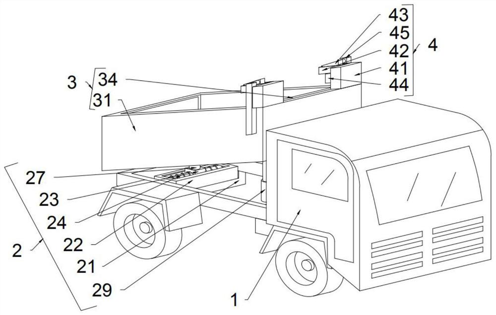 Garbage transfer vehicle with adjustable turnover angle