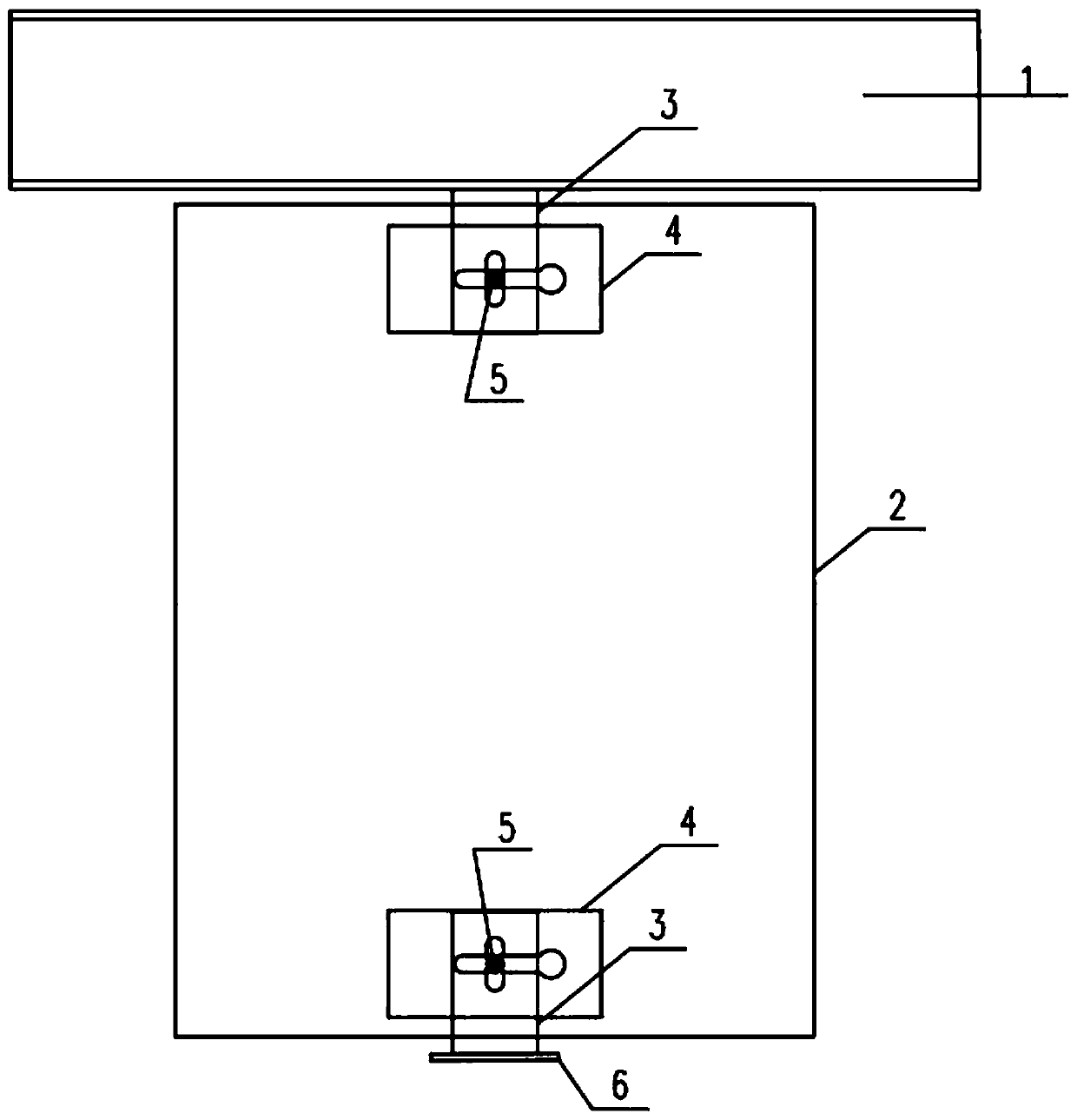 Steel structure fabricated external wall ALC wallboard flexible connection method