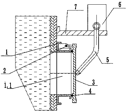 Square rotary intercepting flap valve