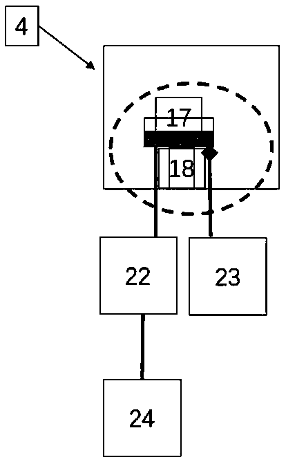 Electronic/ion induced desorption yield integral test device and method