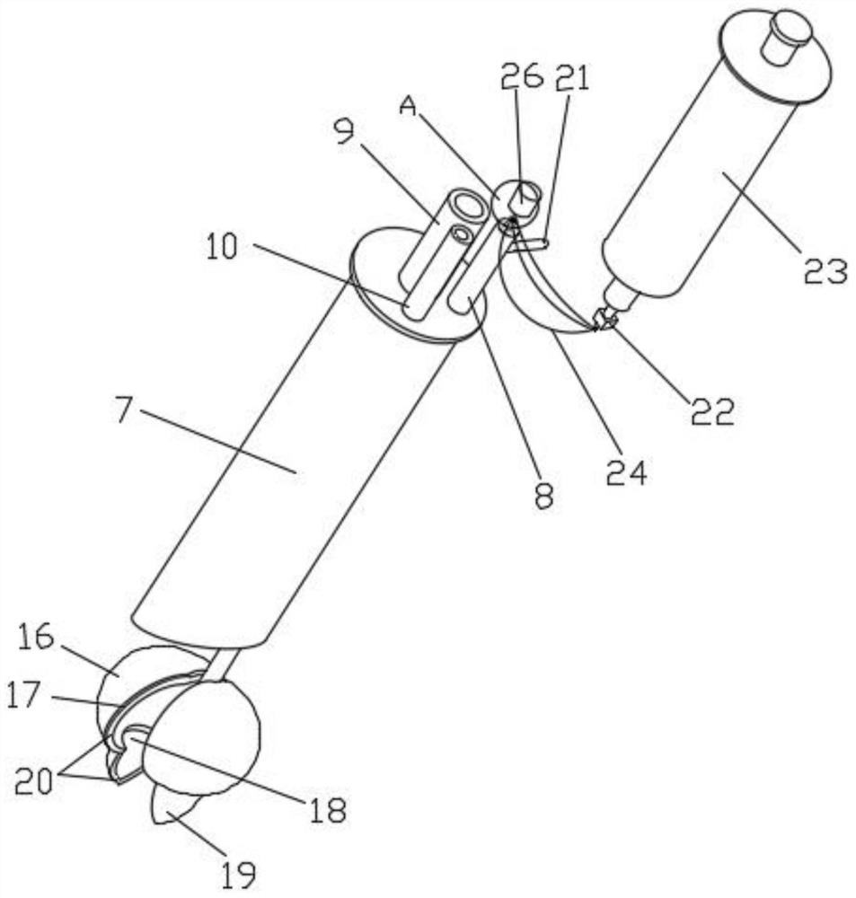 A tumor receiving and pulverizing device for transurethral bladder tumor resection