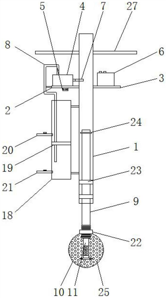 Filtering mechanism of water quality analyzer
